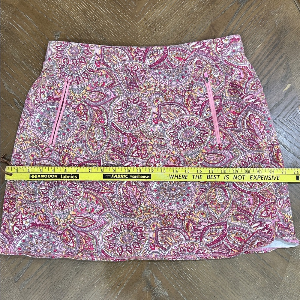T by Talbots Pink Paisley Skort - Picture 8 of 9